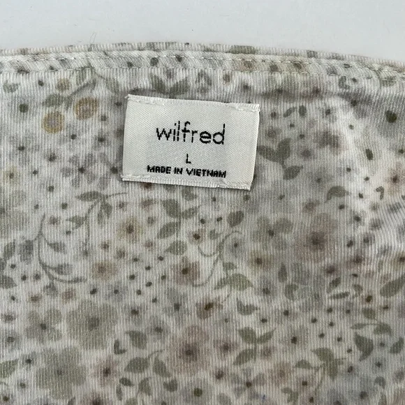 NWOT Aritzia Wilfred Vacay Cropped Tank Top- Size L 👚 - Picture 2 of 4